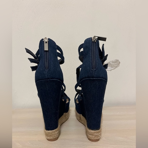 Denim sky high wedges - Picture 4 of 5